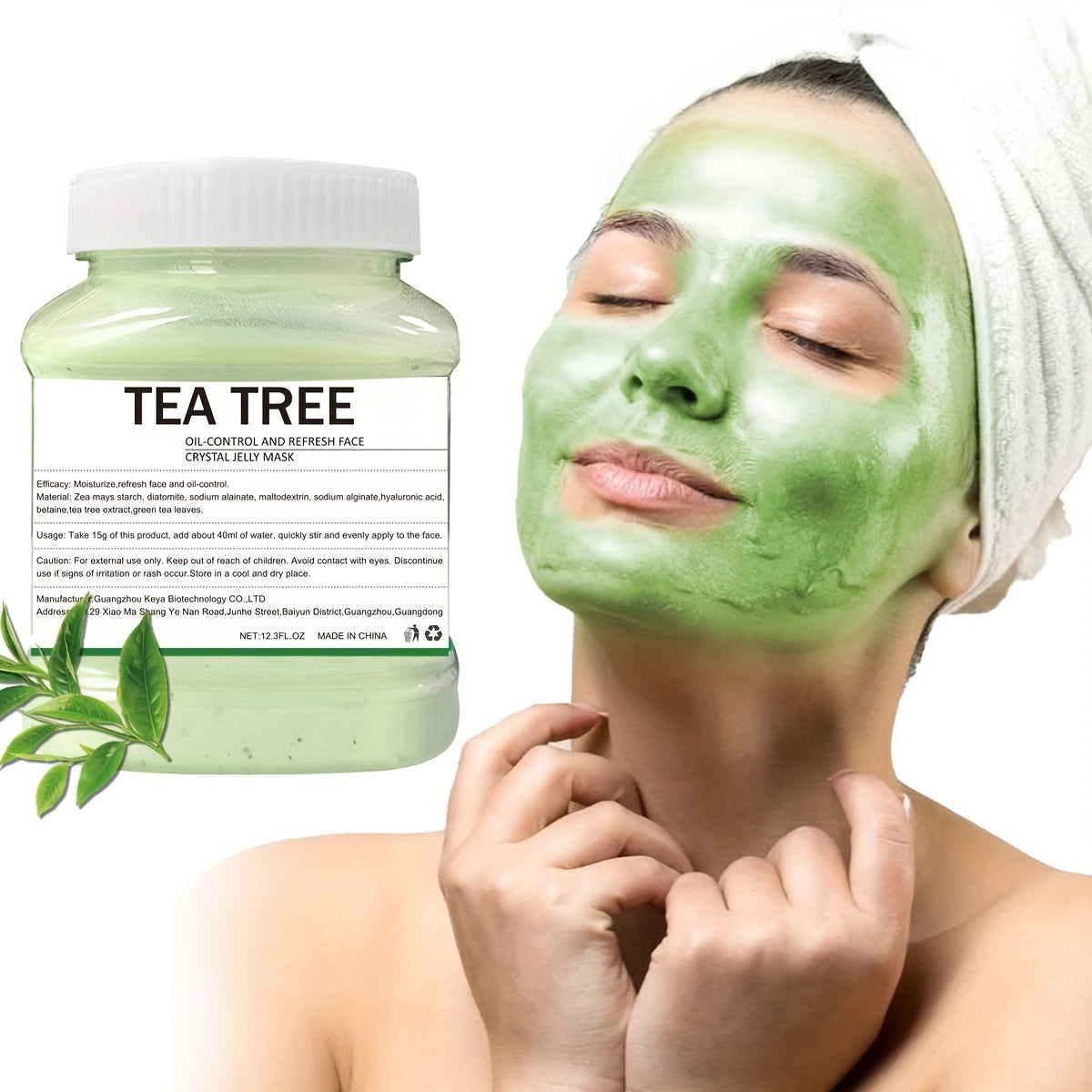 Mascarilla Peel-Off Hydro Jelly de Árbol de Té (300 g): Milagro hidratante y reafirmante. Cuidado revitalizante para una limpieza profunda y reafirmante. Tarro grande.