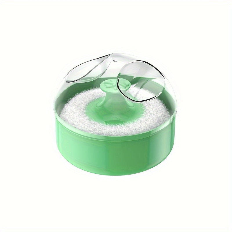 Estuche portátil recargable para polvos sueltos para el cuidado de la piel después del baño, contenedor para guardar maquillaje de talco facial y corporal con esponja suave - Accesorios de viaje