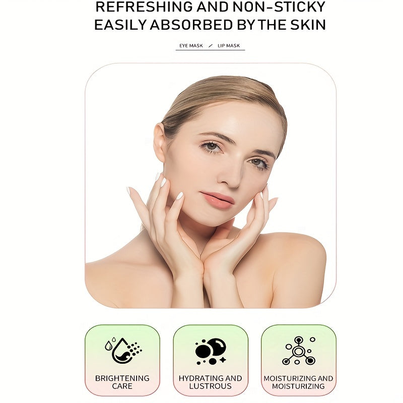 Mascarilla de ojos con cristales rosas (3 unidades x 2 o 5 unidades x 2), hidratante, rejuvenecedora, para el cuidado de la piel y exfoliante.
