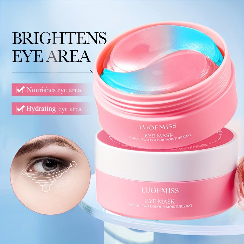 60 mascarillas para ojos, hidratantes, reafirmantes y rejuvenecedoras para el cuidado de la piel debajo de los ojos.