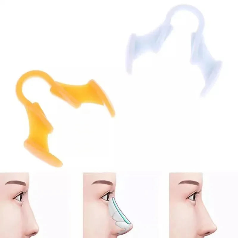 Dilatador nasal antirronquidos de silicona, pinza nasal de silicona para mejorar el sueño, dispositivo de prevención para dormir, dispositivos antirronquidos
