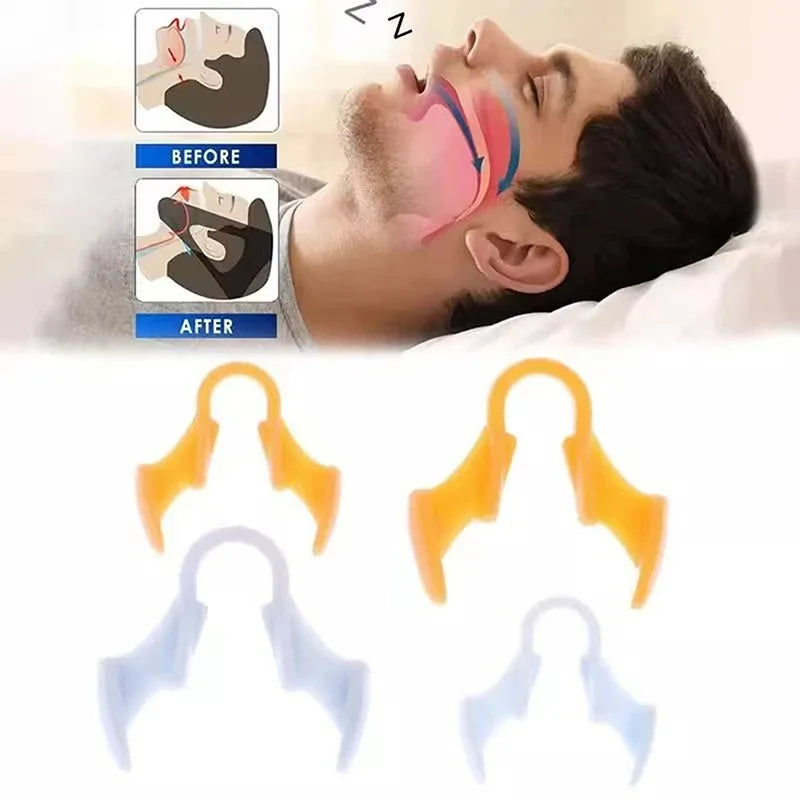 Dilatador nasal antirronquidos de silicona, pinza nasal de silicona para mejorar el sueño, dispositivo de prevención para dormir, dispositivos antirronquidos