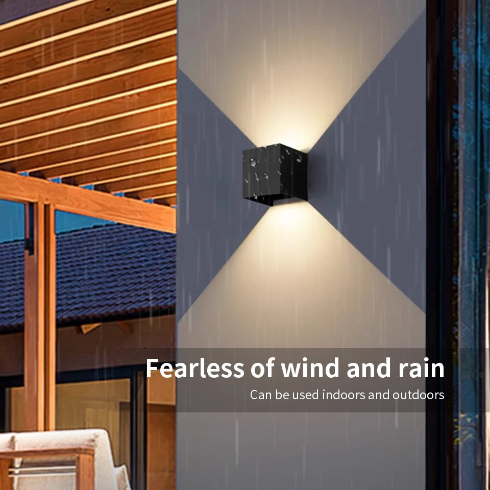 Aplique de pared LED para exterior, iluminación interior, lámparas de pared, electrodomésticos, iluminación de pared para decoración de habitaciones, paneles de pared, porche, balcón y jardín.