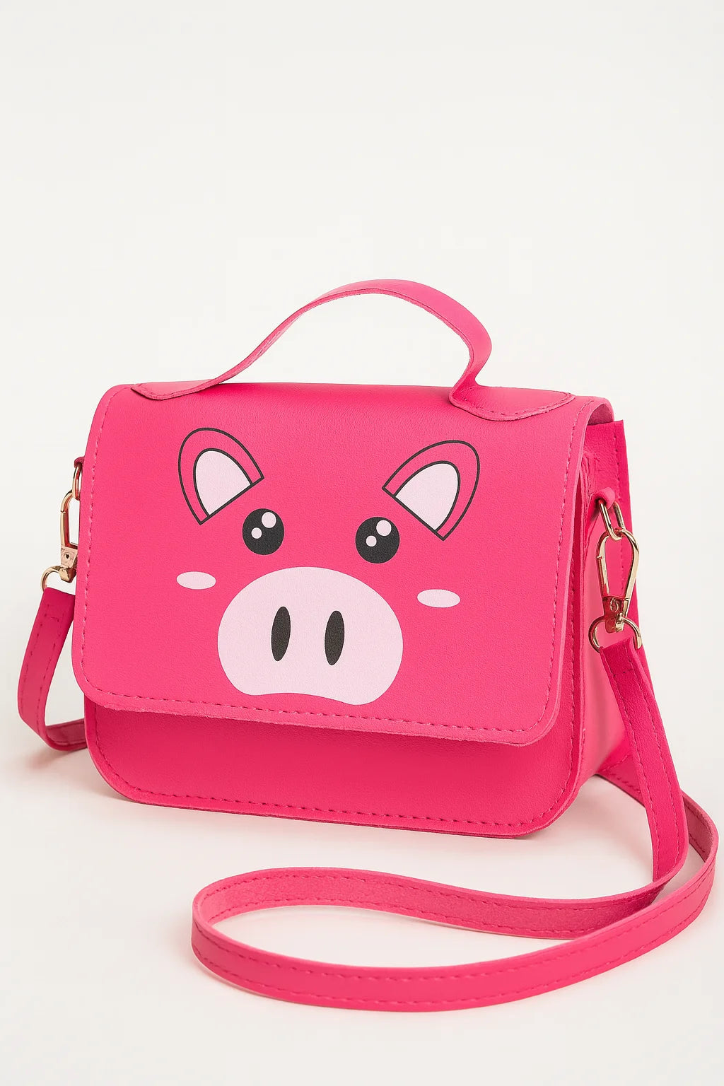 Mini bolso bandolera con divertido estampado de cerdos en varios colores