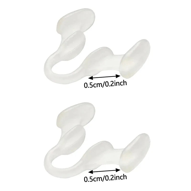 Dilatador nasal antirronquidos de silicona, pinza nasal de silicona para mejorar el sueño, dispositivo de prevención para dormir, dispositivos antirronquidos