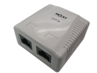 Nexxt - Puerto doble para montaje en superficie RJ45 Cat5e