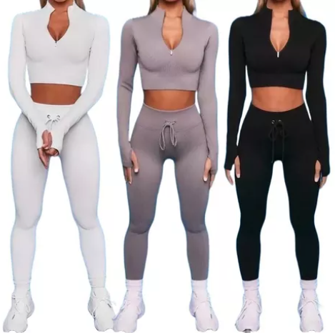 Conjunto De Leggings Ropa Deportiva Fitness Conjunto Camisa Premium