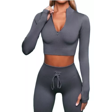 Conjunto De Leggings Ropa Deportiva Fitness Conjunto Camisa Premium