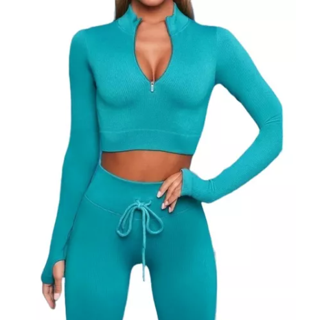 Conjunto De Leggings Ropa Deportiva Fitness Conjunto Camisa Premium