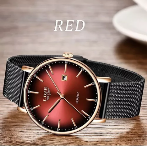 Reloj Lige Para Mujer Resistente Al Agua De Acero Inoxidable