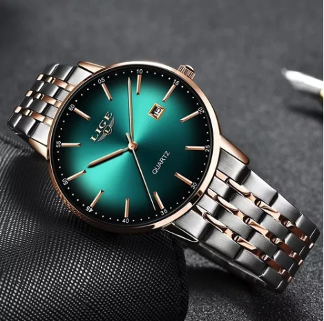 Reloj Lige Para Mujer Resistente Al Agua De Acero Inoxidable