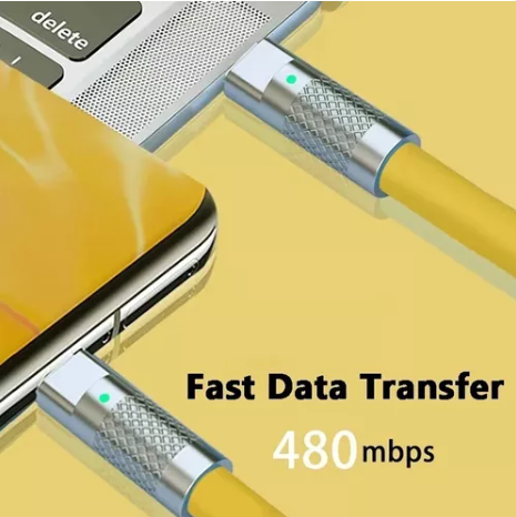 Cable Datos Carga Súper Rápida Tipo CA Lightning 120w 6a 2m