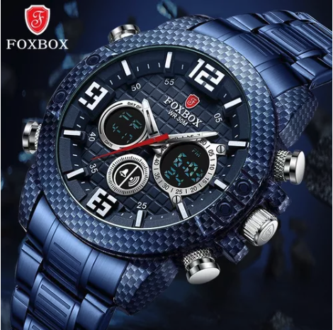 Reloj Lige Analógico/led Militar Foxbox