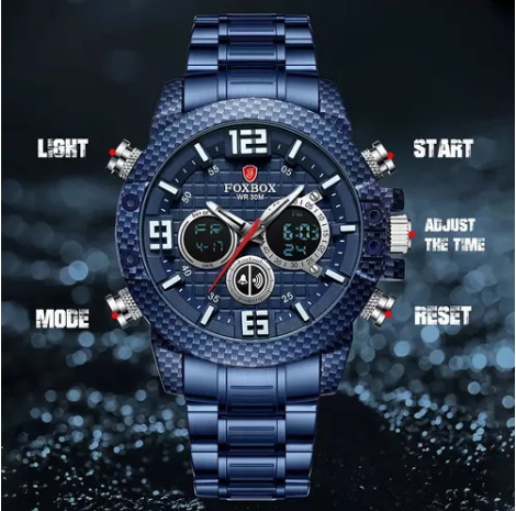 Reloj Lige Analógico/led Militar Foxbox