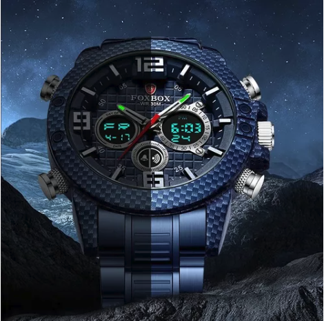 Reloj Lige Analógico/led Militar Foxbox
