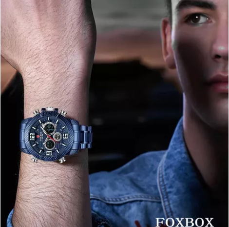 Reloj Lige Analógico/led Militar Foxbox