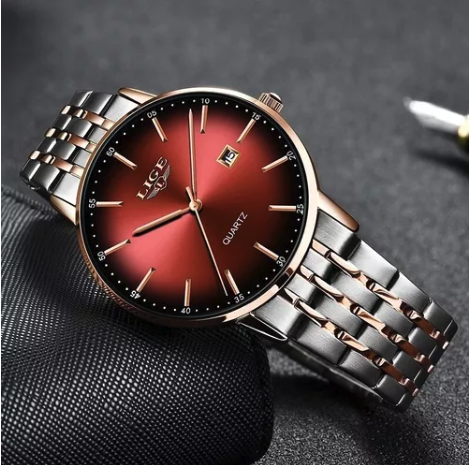 Reloj Lige Para Mujer Resistente Al Agua De Acero Inoxidable