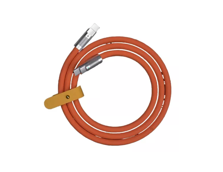 Cable Silicona De Carga Súper Rápida Datos Tipo C 120w 6a 1m