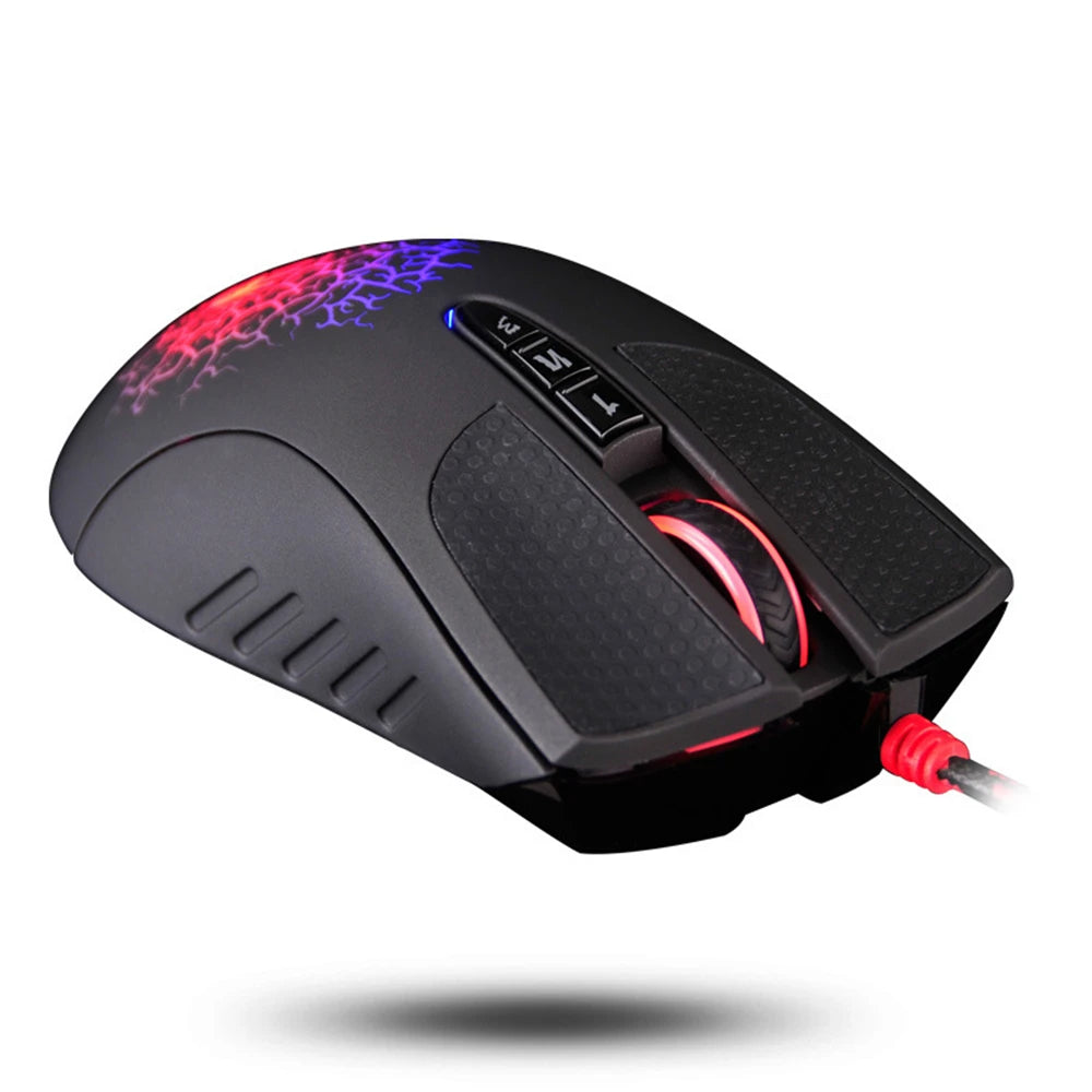 Para el ratón óptico para juegos Bloody A90 con cable y reflejos coloridos, versión inactiva