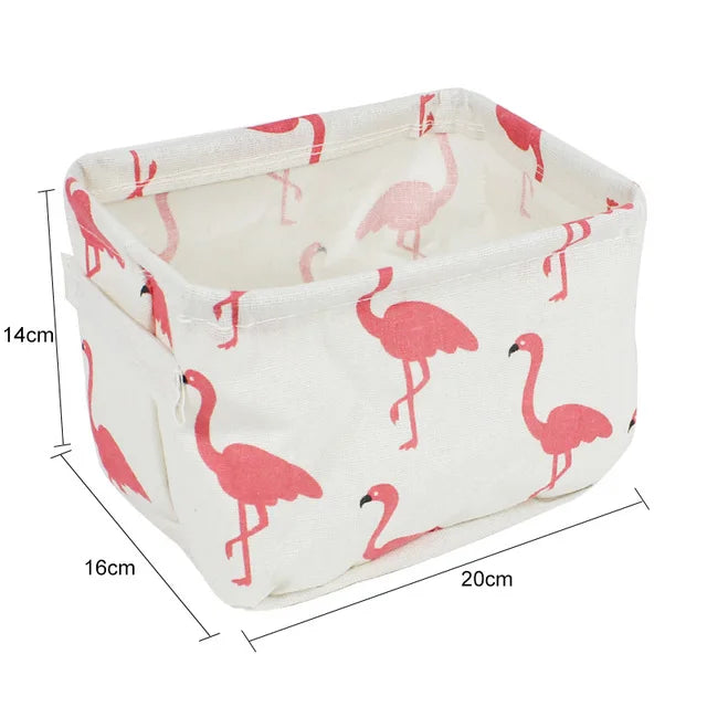 Organizador de almacenamiento de ropa interior, papelería de oficina, lino, caja de almacenamiento de escritorio, cesta de almacenamiento impermeable para juguetes y artículos diversos, cosméticos