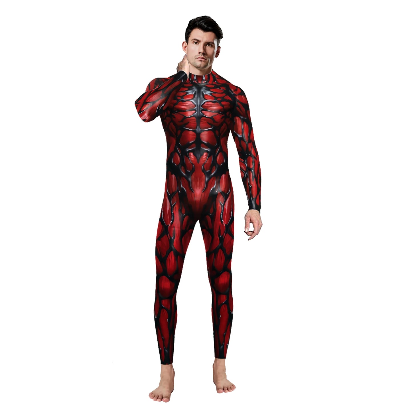 Color Cosplayer Halloween Skeleton Printed Jumpsuits Women Halloween Performance Outfits Party Cosplay Costume Zentai Fitness