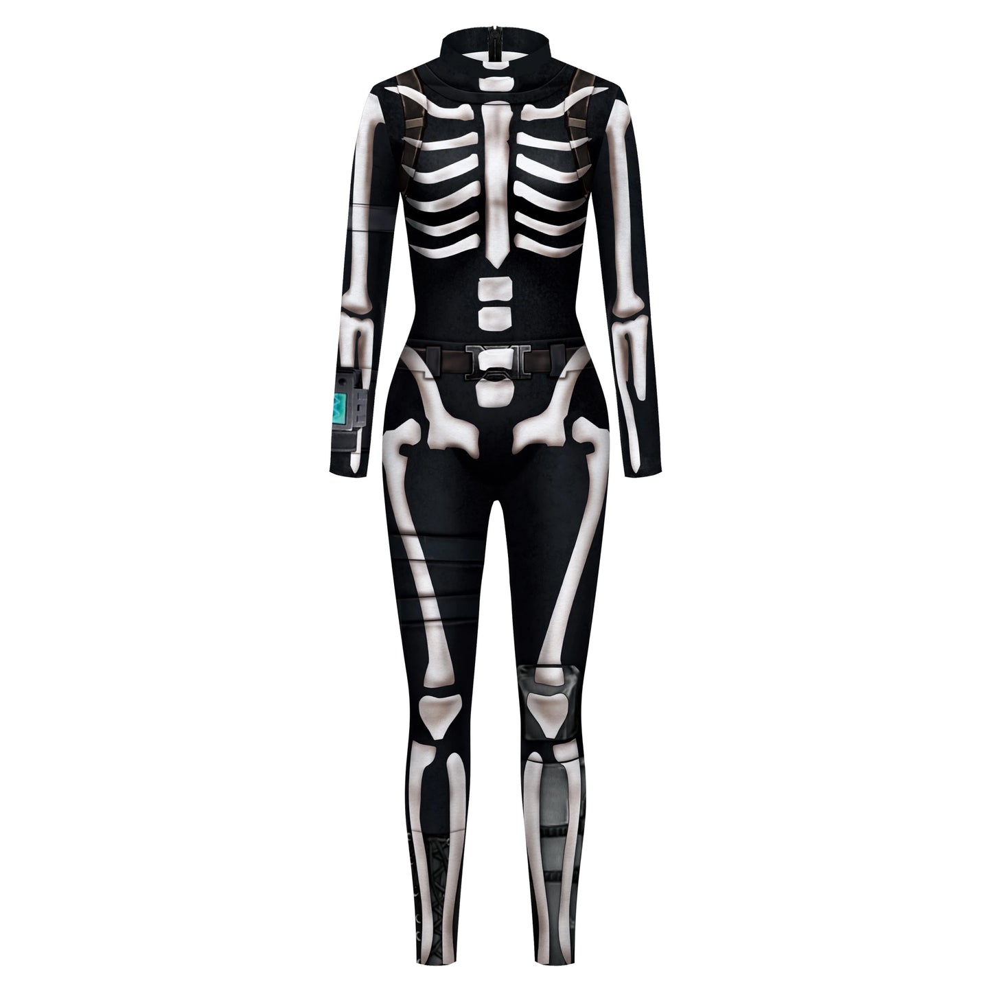 Color Cosplayer Halloween Skeleton Printed Jumpsuits Women Halloween Performance Outfits Party Cosplay Costume Zentai Fitness