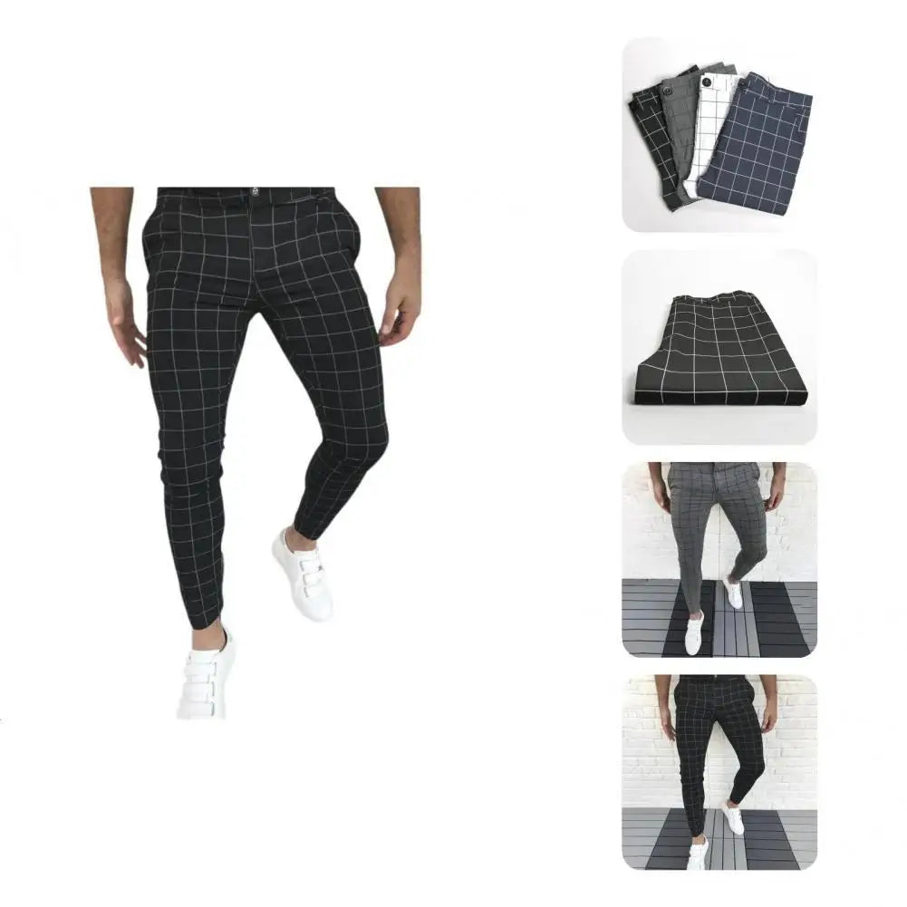 Bottoms  Popular Cool Mid-rise Pencil Pants Temperament Pencil Pants Mid Waist   Men Clothes