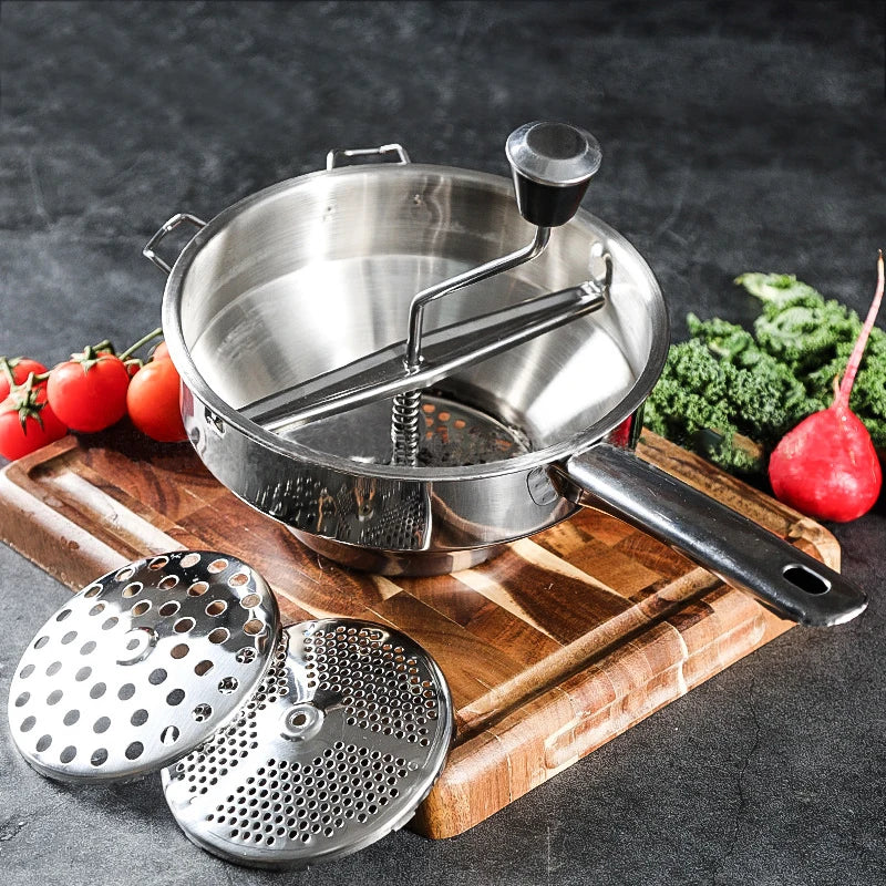 Machacador de papas YOMDID de acero inoxidable, herramienta para prensar puré de verduras y frutas, molinillo de calabaza, accesorios de cocina para triturar alimentos