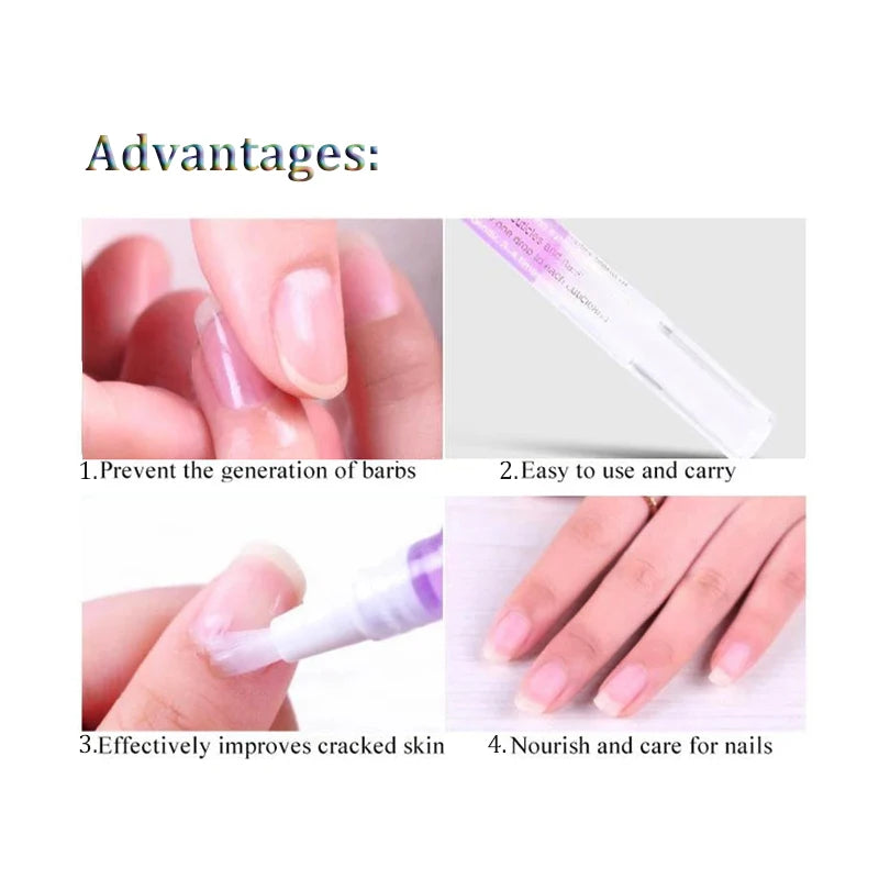 Aceite nutritivo para uñas con 15 aromas, lápiz para tratamiento de uñas, aceite revitalizador de cutículas, previene el envejecimiento de las uñas, esmalte de uñas, nutre la piel, tratamiento de uñas