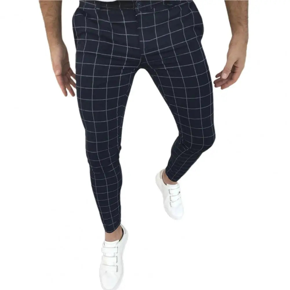 Bottoms  Popular Cool Mid-rise Pencil Pants Temperament Pencil Pants Mid Waist   Men Clothes