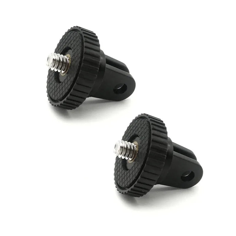 Adaptador de trípode para GoPro 13 12 11 10 9 8 7 6 5 4 3 2 1/4-20 Adaptador de tornillo para Go Pro Hero YI 4K SJ4000 EKEN H9R DBPOWER