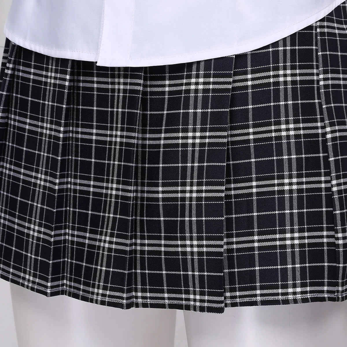 School Girls Outfits Uniform Cosplay Porno Women Adult Sexy Lingerie Costumes Parties Shirt with Plaid Mini Skirt Tie