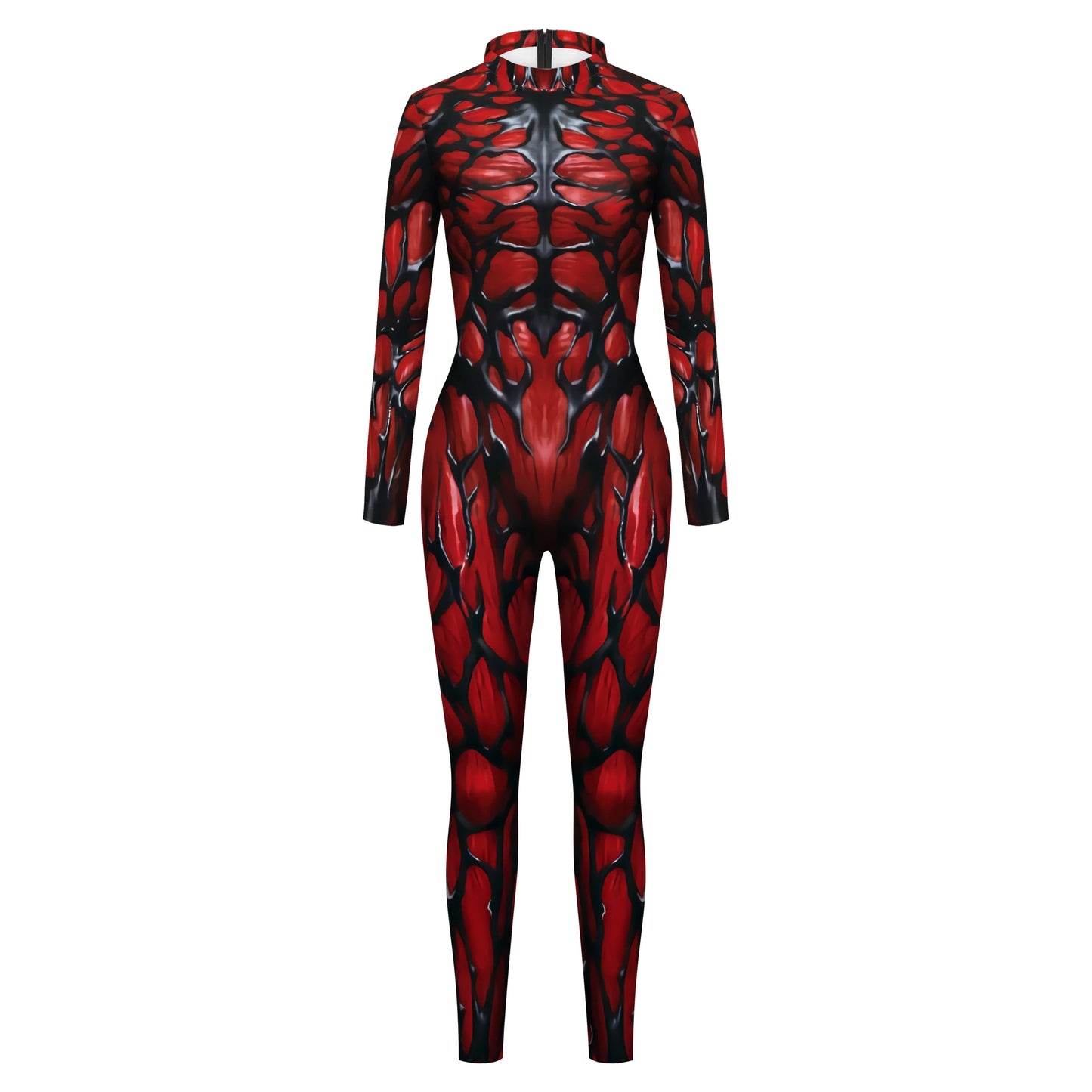 Color Cosplayer Halloween Skeleton Printed Jumpsuits Women Halloween Performance Outfits Party Cosplay Costume Zentai Fitness