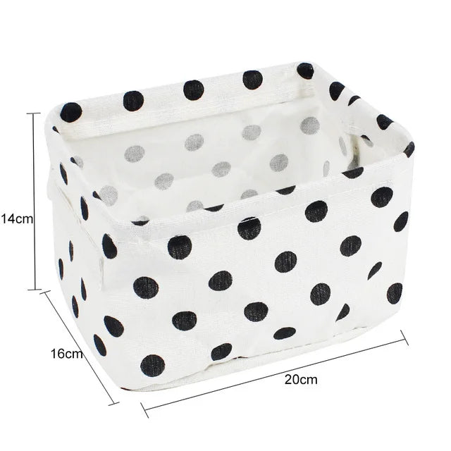 Organizador de almacenamiento de ropa interior, papelería de oficina, lino, caja de almacenamiento de escritorio, cesta de almacenamiento impermeable para juguetes y artículos diversos, cosméticos