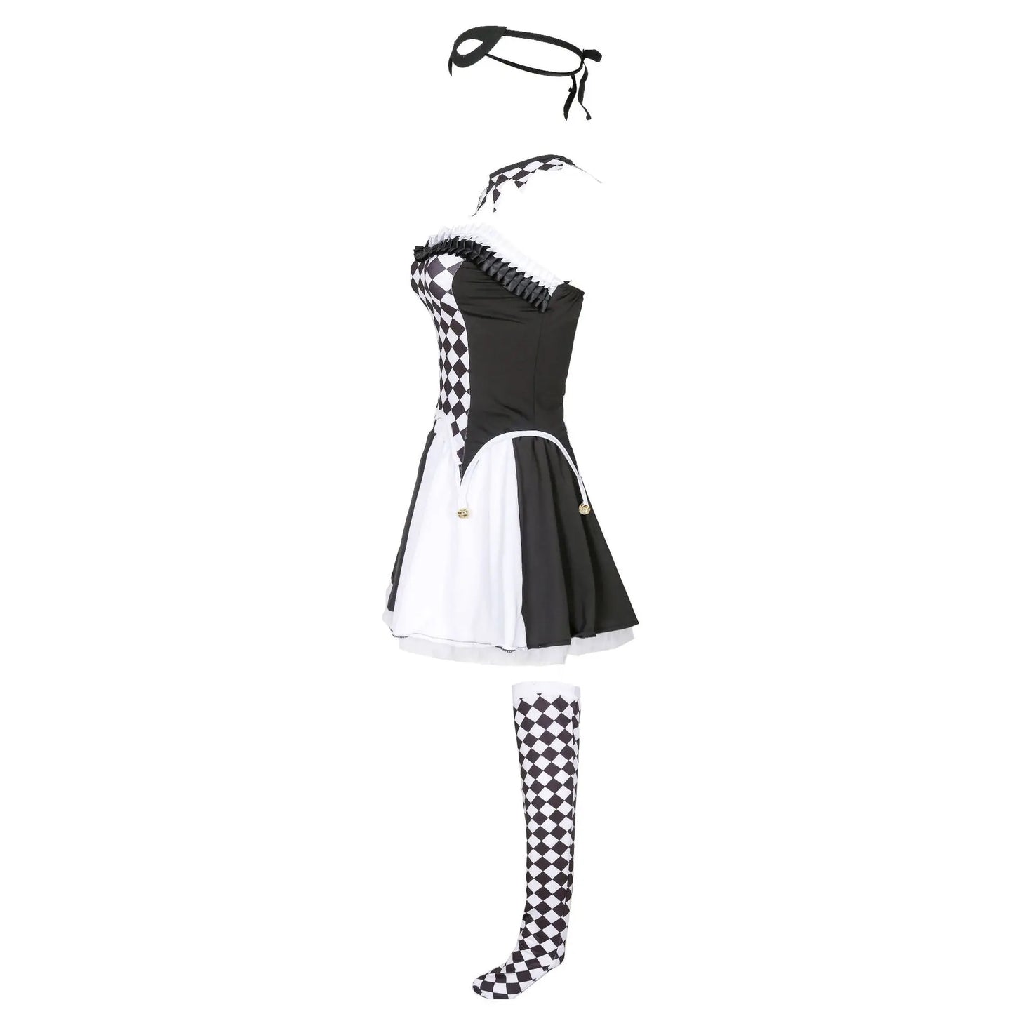 Adult Women Sexy Harley Costume Halloween Movie Quinn Naughty Joker Clown Harleyquin Fantasia Cosplay Fancy Dress