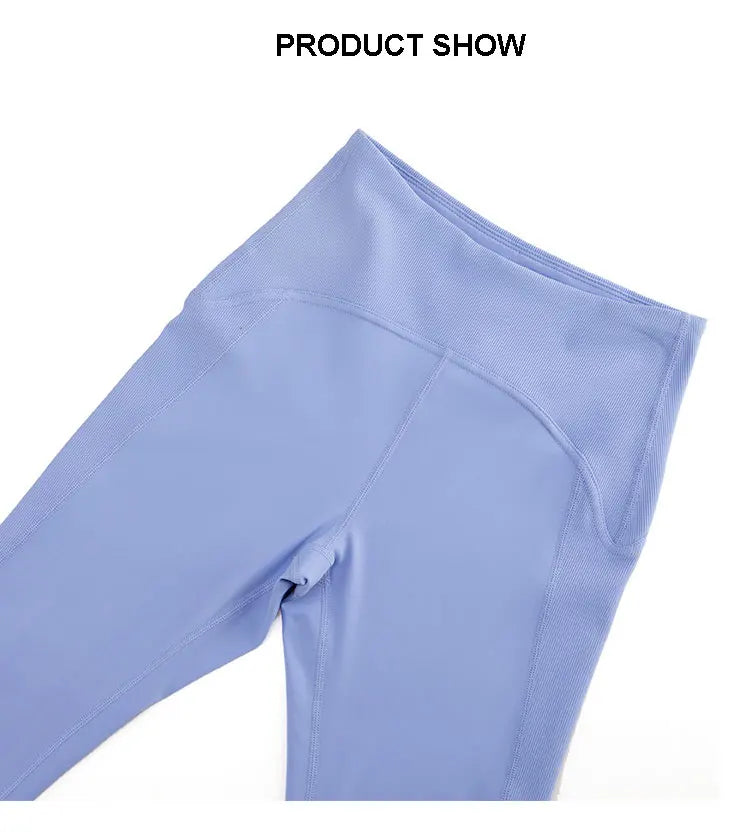 Pantalones de yoga para mujer, sensación de desnudez, alta elasticidad, nailon, cintura alta, leggings deportivos, realce, para correr, gimnasio, ropa deportiva femenina.
