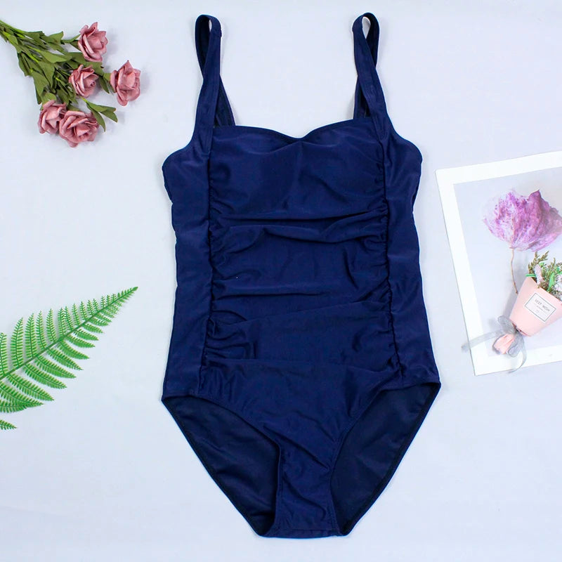 Traje de baño de una pieza sexy para mujer 2024, push up, talla grande, control de abdomen, monokini, ropa de playa, traje de baño vintage.