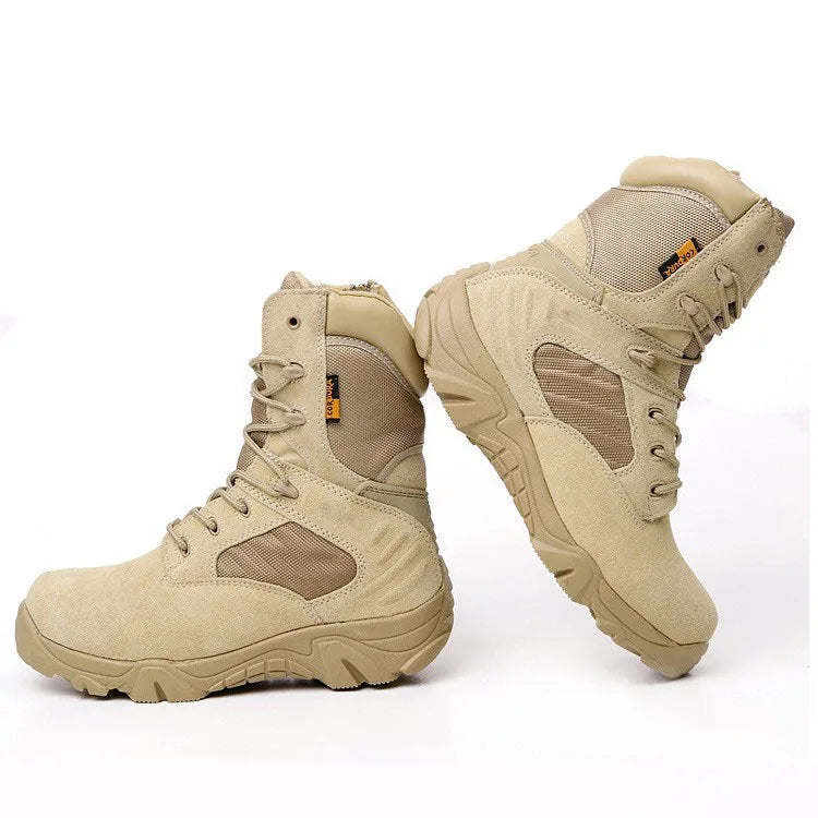 TaoBo Delta High Top Brand Men Combat Boots Sandy Black Size 13 Men Army Military Boots Men Desert Tactical Shoe Tacticos Feamle