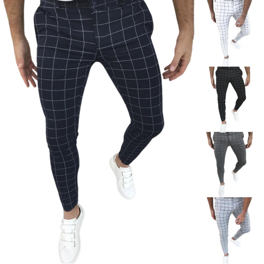Bottoms  Popular Cool Mid-rise Pencil Pants Temperament Pencil Pants Mid Waist   Men Clothes