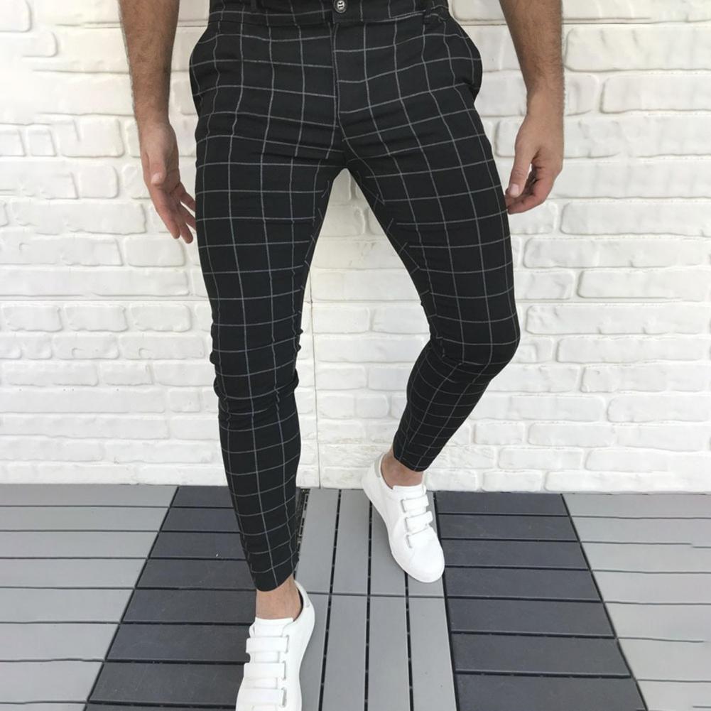 Bottoms  Popular Cool Mid-rise Pencil Pants Temperament Pencil Pants Mid Waist   Men Clothes