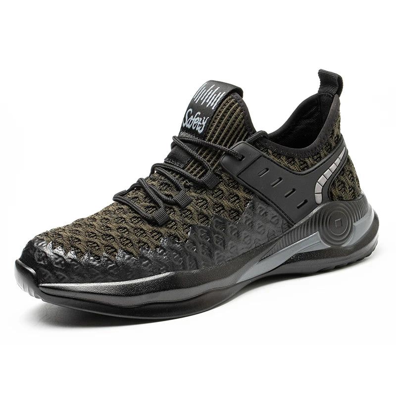 Zapatos de seguridad para hombre, tallas 37-50, botas con punta de acero, zapatillas de trabajo antiperforación, calzado masculino, zapatos de construcción indestructibles.