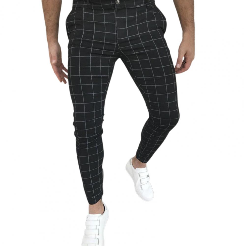 Bottoms  Popular Cool Mid-rise Pencil Pants Temperament Pencil Pants Mid Waist   Men Clothes
