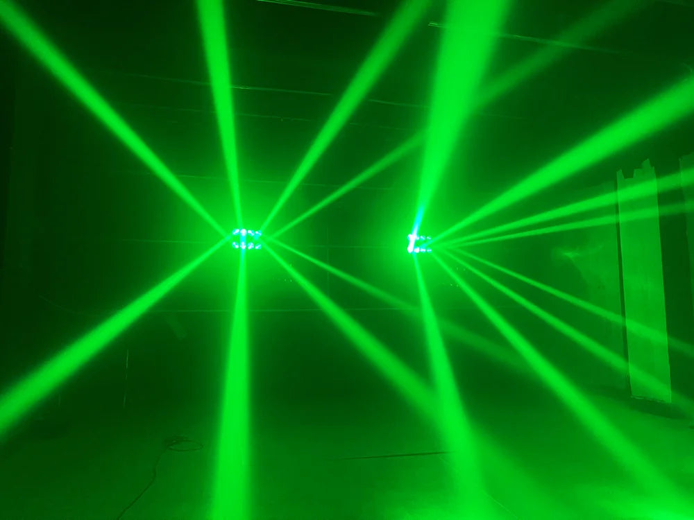Cabezal móvil LED de araña, 8 x 15 W, 4 en 1, RGBW, para fiestas, iluminación de DJ, luces DMX, efectos de escenario