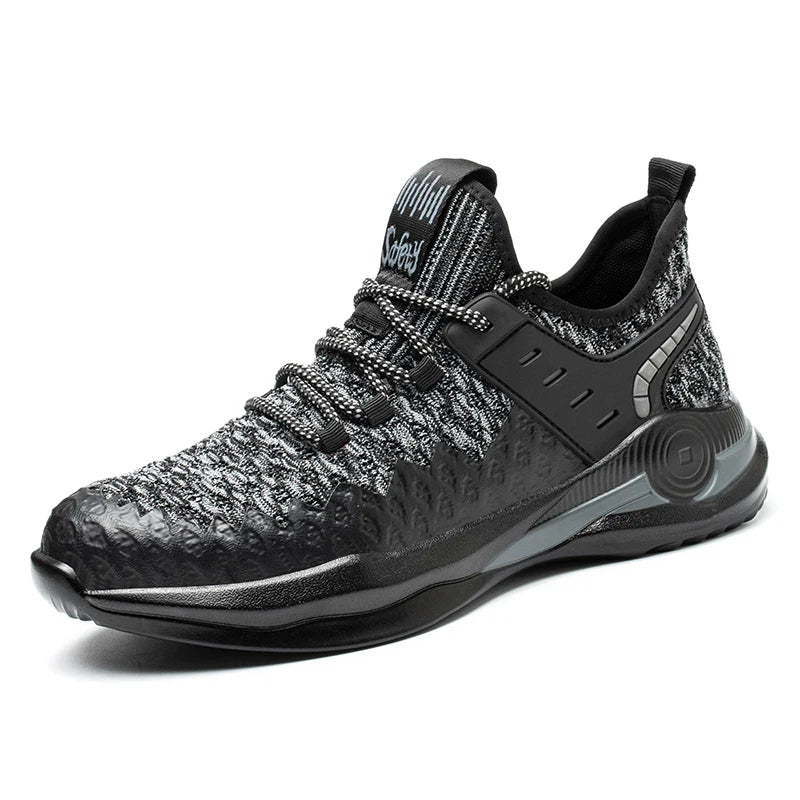 Zapatos de seguridad para hombre, tallas 37-50, botas con punta de acero, zapatillas de trabajo antiperforación, calzado masculino, zapatos de construcción indestructibles.