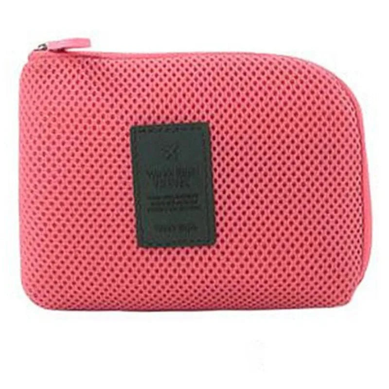 Bolsa de viaje para accesorios de cable, organizador electrónico USB digital portátil, estuche para dispositivos, cargador de teléfono móvil de viaje