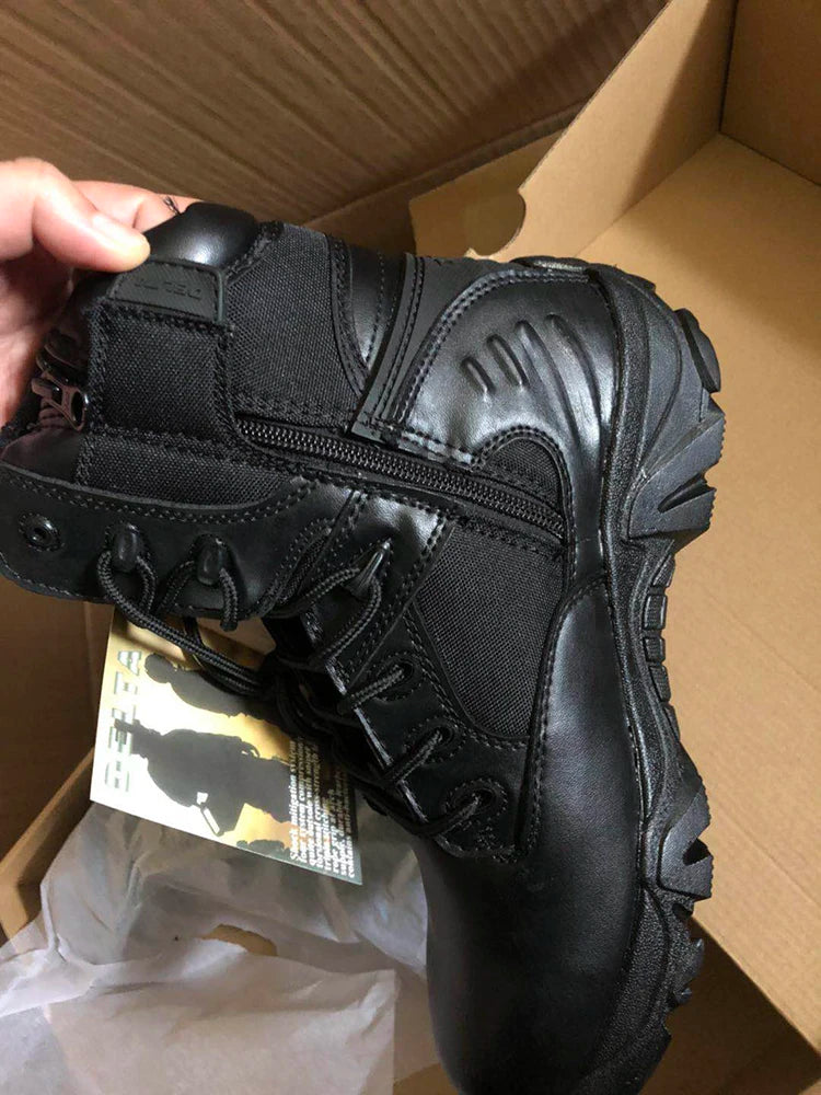TaoBo Delta High Top Brand Men Combat Boots Sandy Black Size 13 Men Army Military Boots Men Desert Tactical Shoe Tacticos Feamle