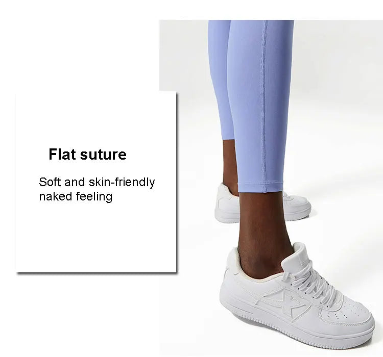 Pantalones de yoga para mujer, sensación de desnudez, alta elasticidad, nailon, cintura alta, leggings deportivos, realce, para correr, gimnasio, ropa deportiva femenina.