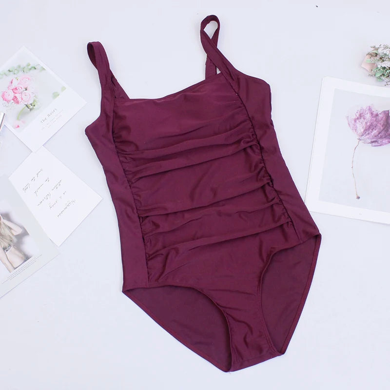 Traje de baño de una pieza sexy para mujer 2024, push up, talla grande, control de abdomen, monokini, ropa de playa, traje de baño vintage.