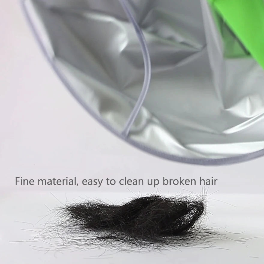 Capas de corte de pelo impermeables para adultos y niños, capa de peluquería con diseño de paraguas, atrapapelos para barba, salón y hogar.