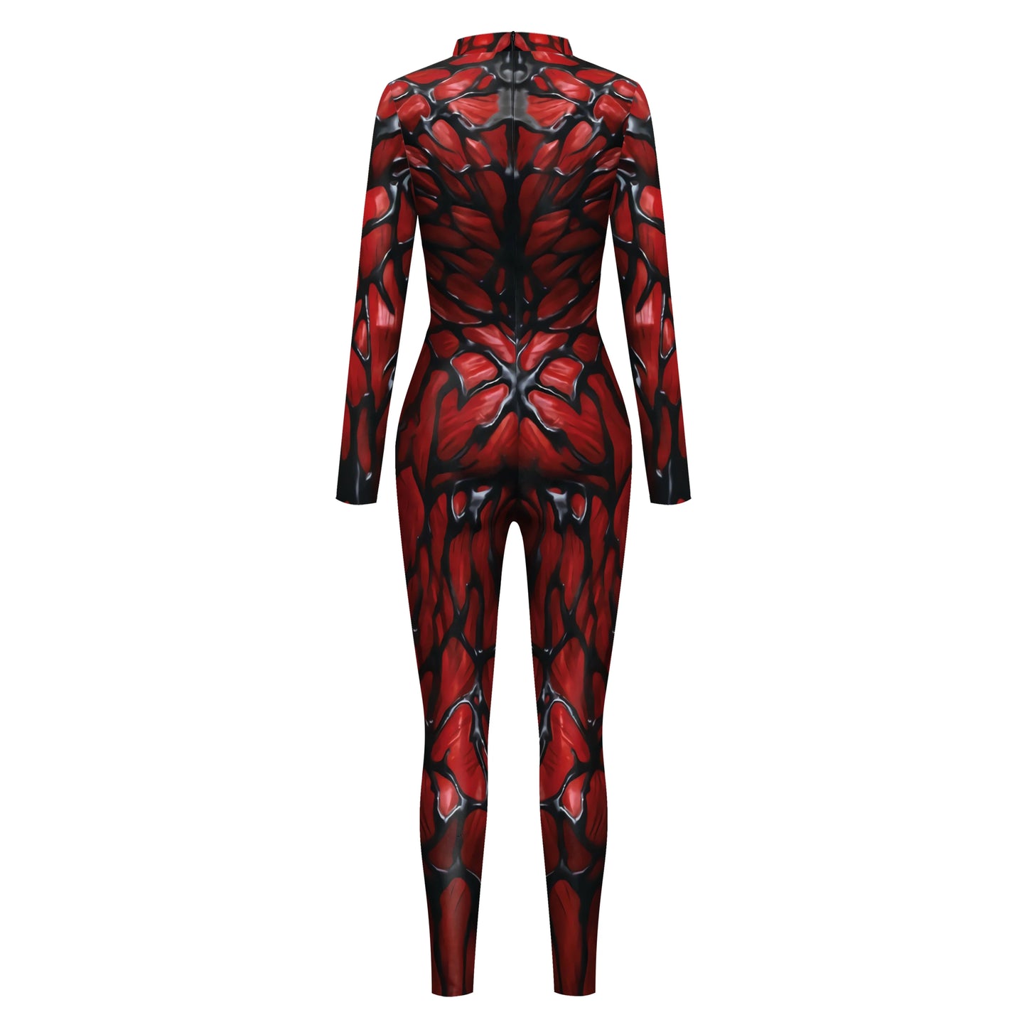 Color Cosplayer Halloween Skeleton Printed Jumpsuits Women Halloween Performance Outfits Party Cosplay Costume Zentai Fitness